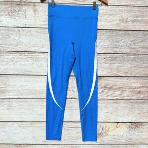 Bandier Leggings Womens Size S Blue White Pull On High Rise Athletic Activewear